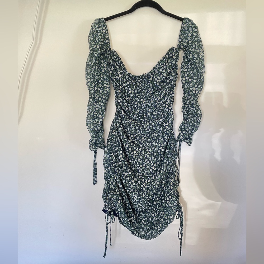 The East Order Floral Ruched Dress